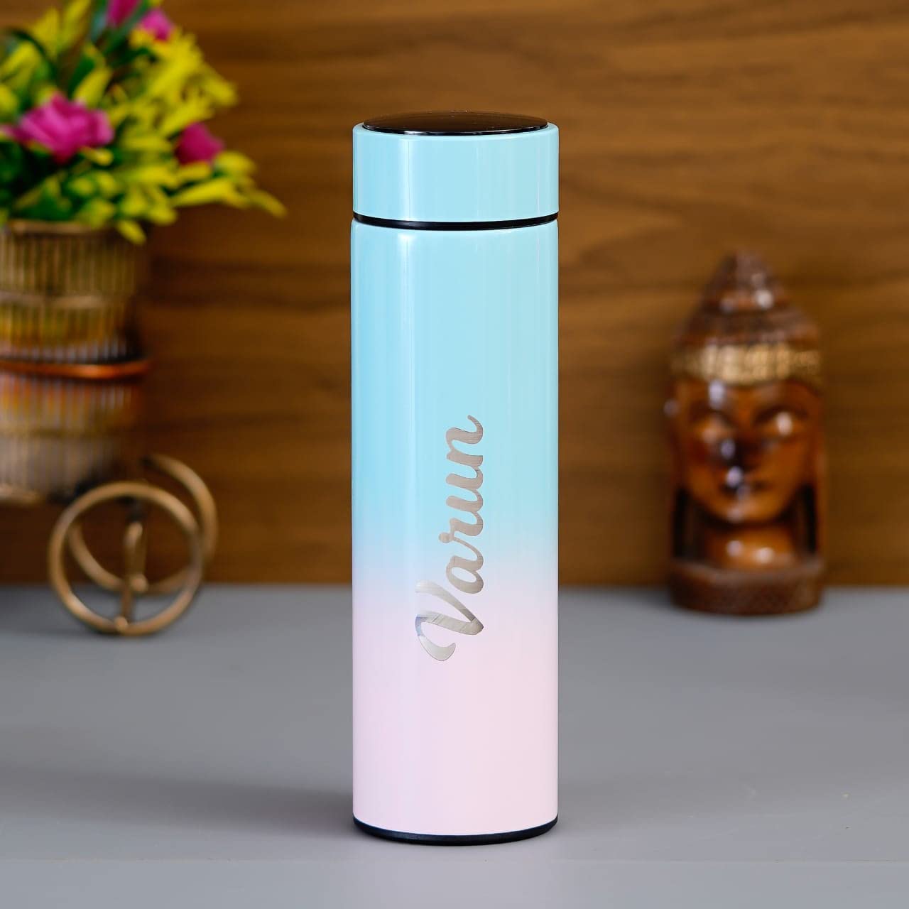 Customizing gifts personalize multicolor temperature bottle