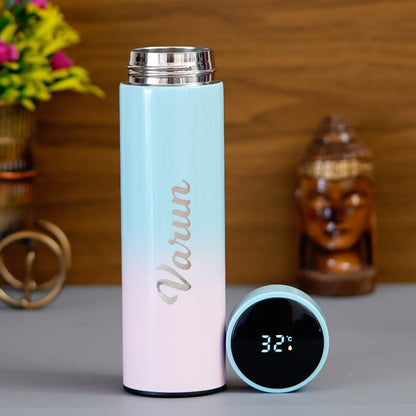 Customizing gifts personalize multicolor temperature bottle