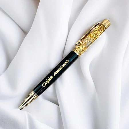 Gold Flake Personalized Pen with Name