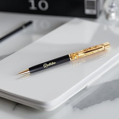 Gold Flake Personalized Pen with Name
