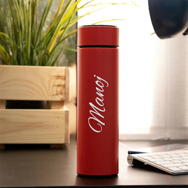 Personalized Temperature Bottle With Smart Display