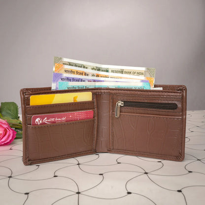 Personalized Sleek Croc Style Wallet With Name & Charm