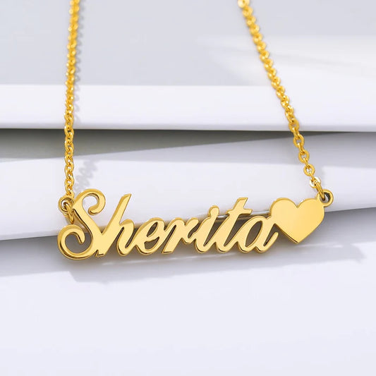 Personalized Beautiful Heart Name Necklace
